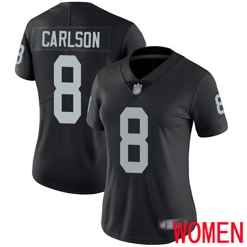 Oakland Raiders Limited Black Women Daniel Carlson Home Jersey NFL Football #8 Vapor Untouchable Jersey->nfl t-shirts->Sports Accessory